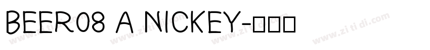BEER08 A NICKEY字体转换